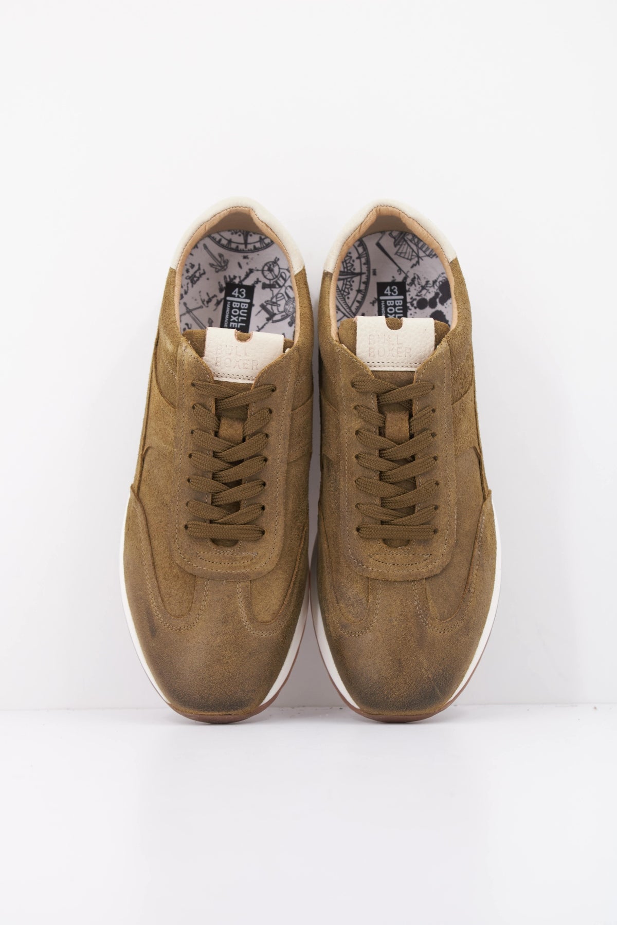 BULLBOXER LEATHER RUNNER NU en color VERDE (3)