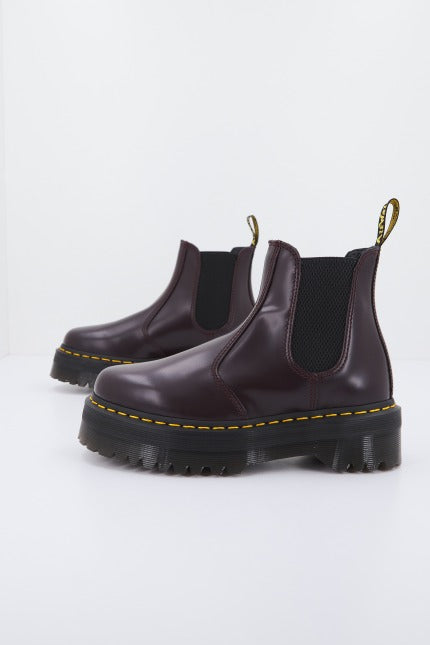 DR. MARTENS QUAD SMOOTH en color BURDEOS (2)