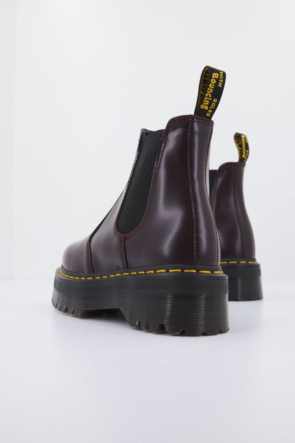 DR. MARTENS QUAD SMOOTH en color BURDEOS (3)