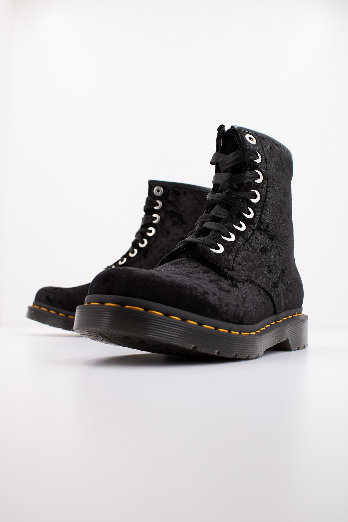 DR. MARTENS CRUSHED VELVET en color NEGRO (2)