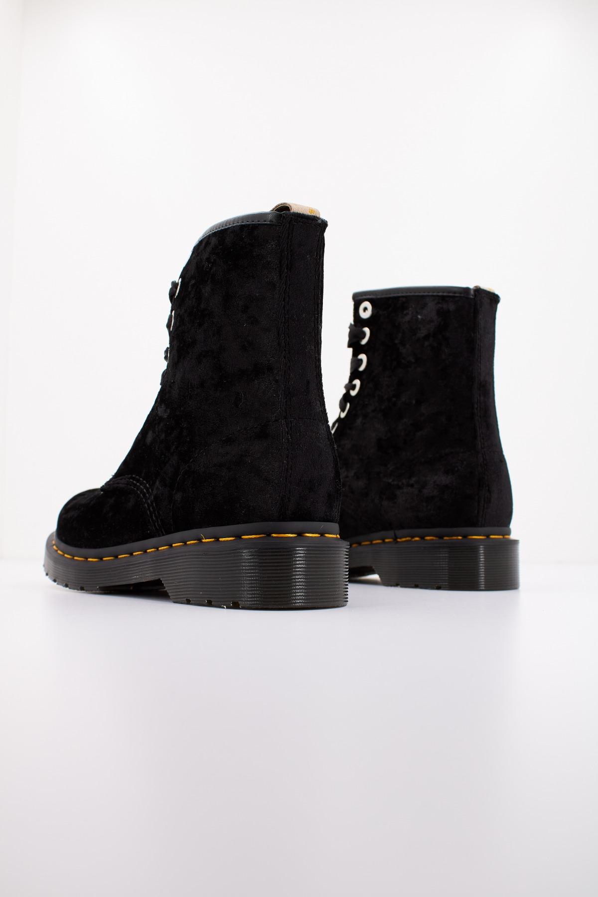 DR. MARTENS CRUSHED VELVET en color NEGRO (3)
