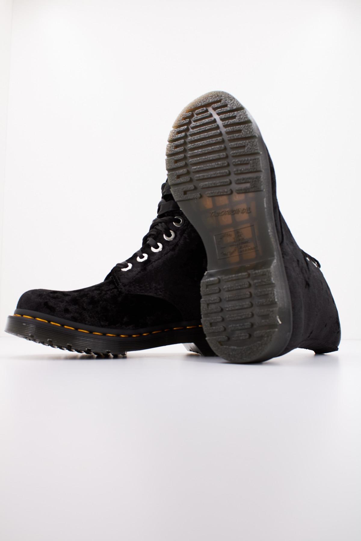 DR. MARTENS CRUSHED VELVET en color NEGRO (4)