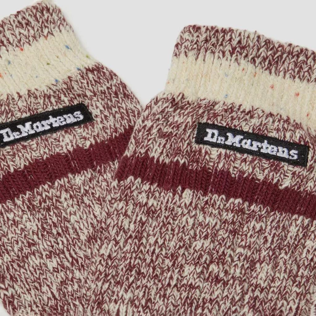 DR. MARTENS MARL SOCK en color BURDEOS (6)