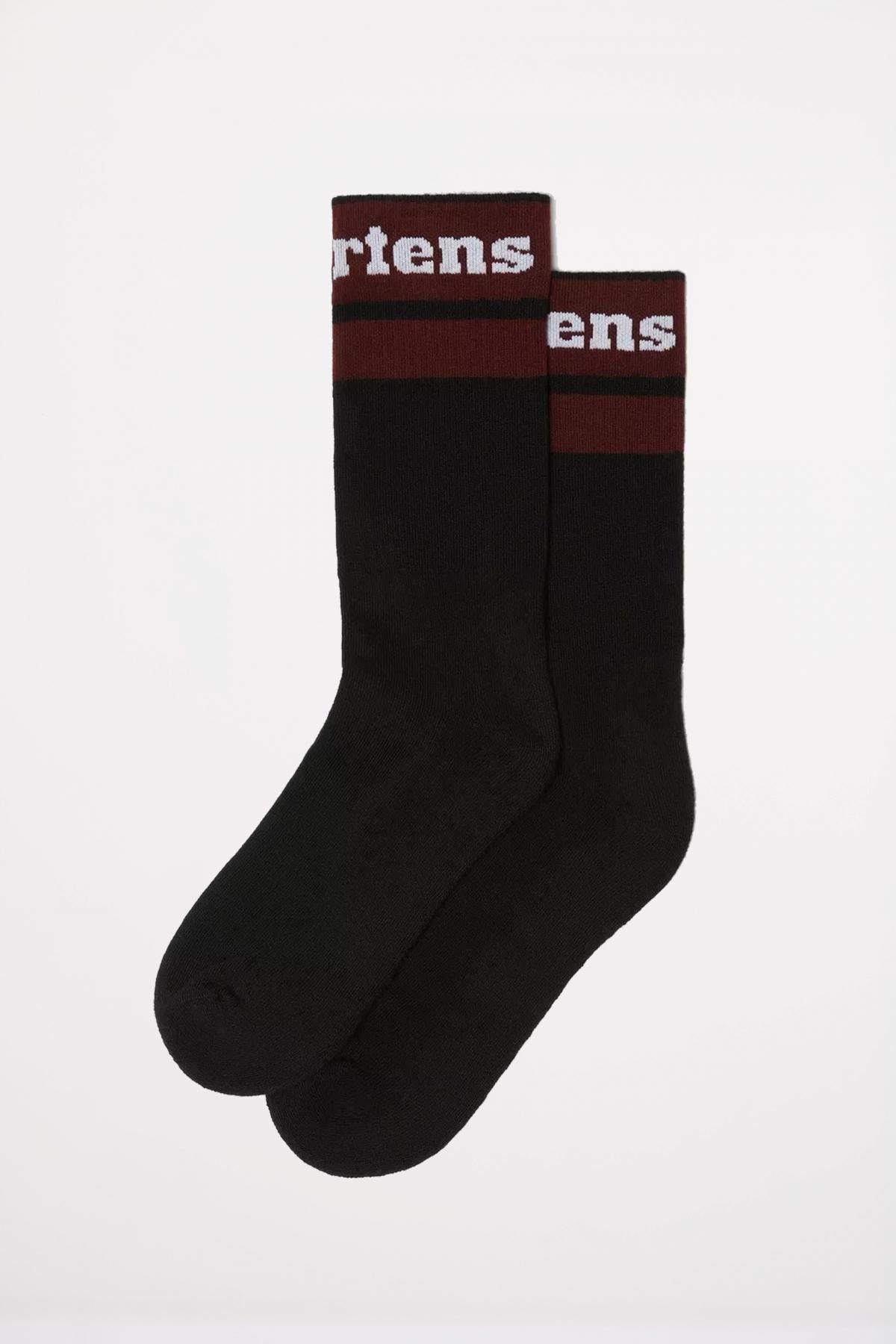 DR. MARTENS ATHLETIC LOGO SOCK en color NEGRO (1)