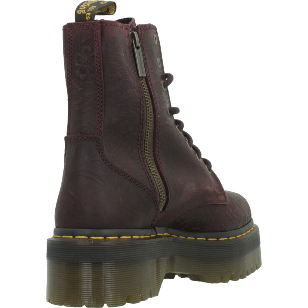 DR. MARTENS JADON EMBOSS FLORAL en color BURDEOS (3)