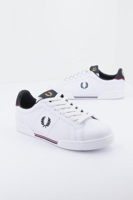 FRED PERRY LEATHER en color BLANCO (1)