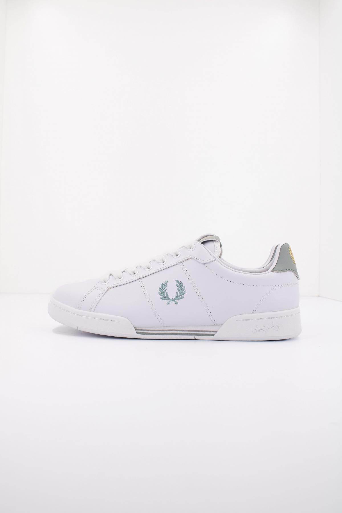 FRED PERRY B LEATHER en color BLANCO (1)