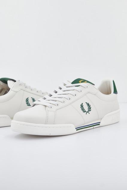 FRED PERRY B LEATHER en color BLANCO (1)