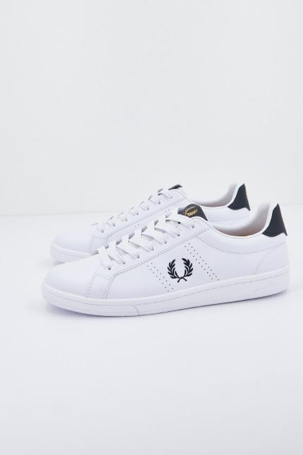 FRED PERRY LEATHER en color BLANCO (2)