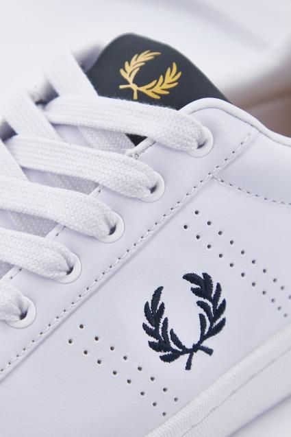 FRED PERRY LEATHER en color BLANCO (4)