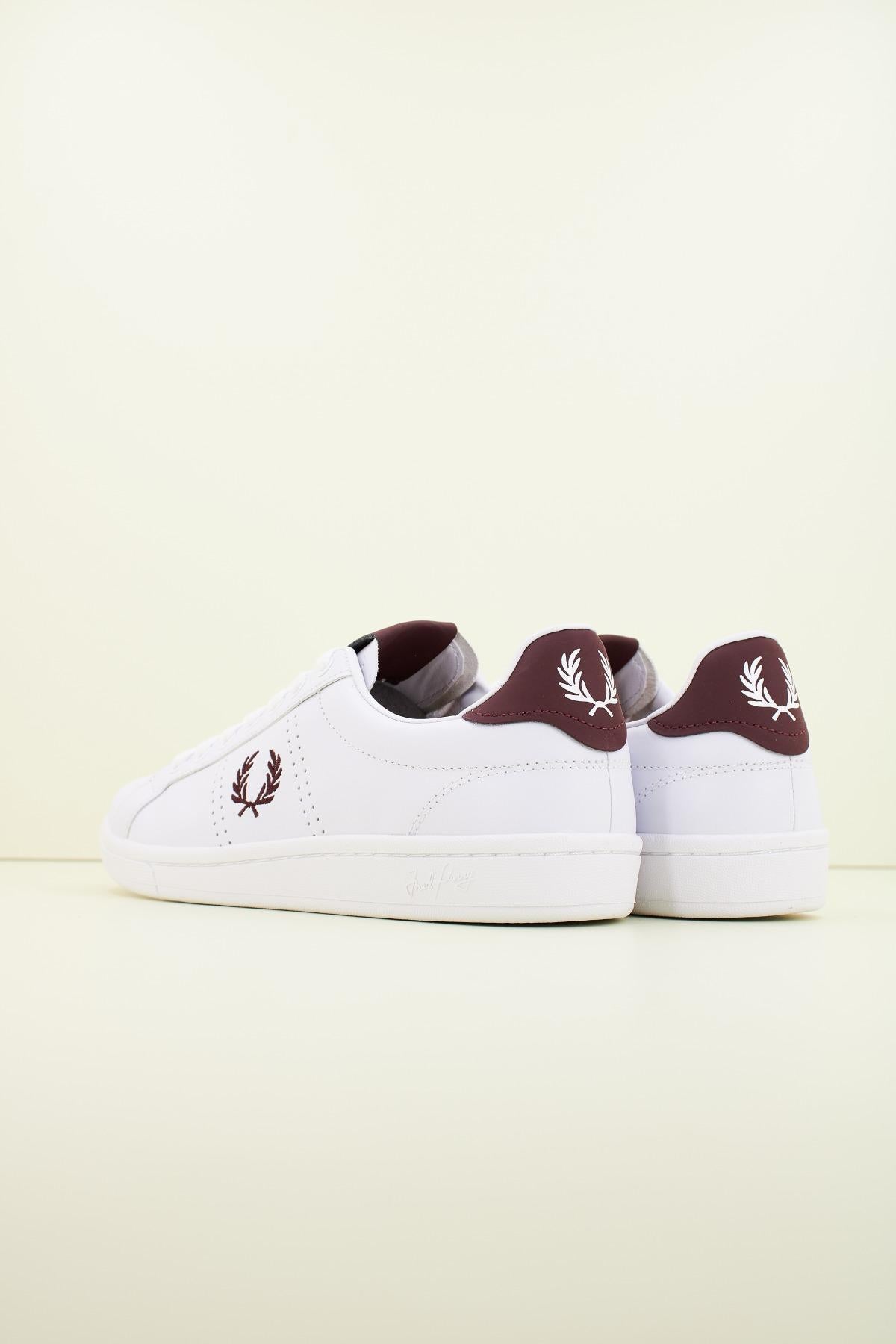 FRED PERRY LEATHER en color BLANCO (3)