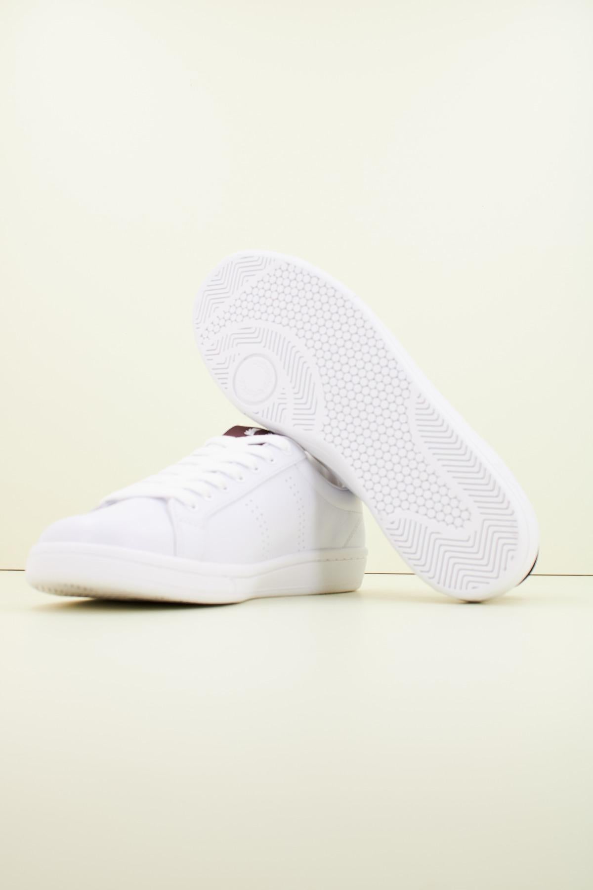 FRED PERRY LEATHER en color BLANCO (4)