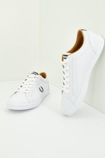 FRED PERRY BASELINE LEATHER en color BLANCO (3)