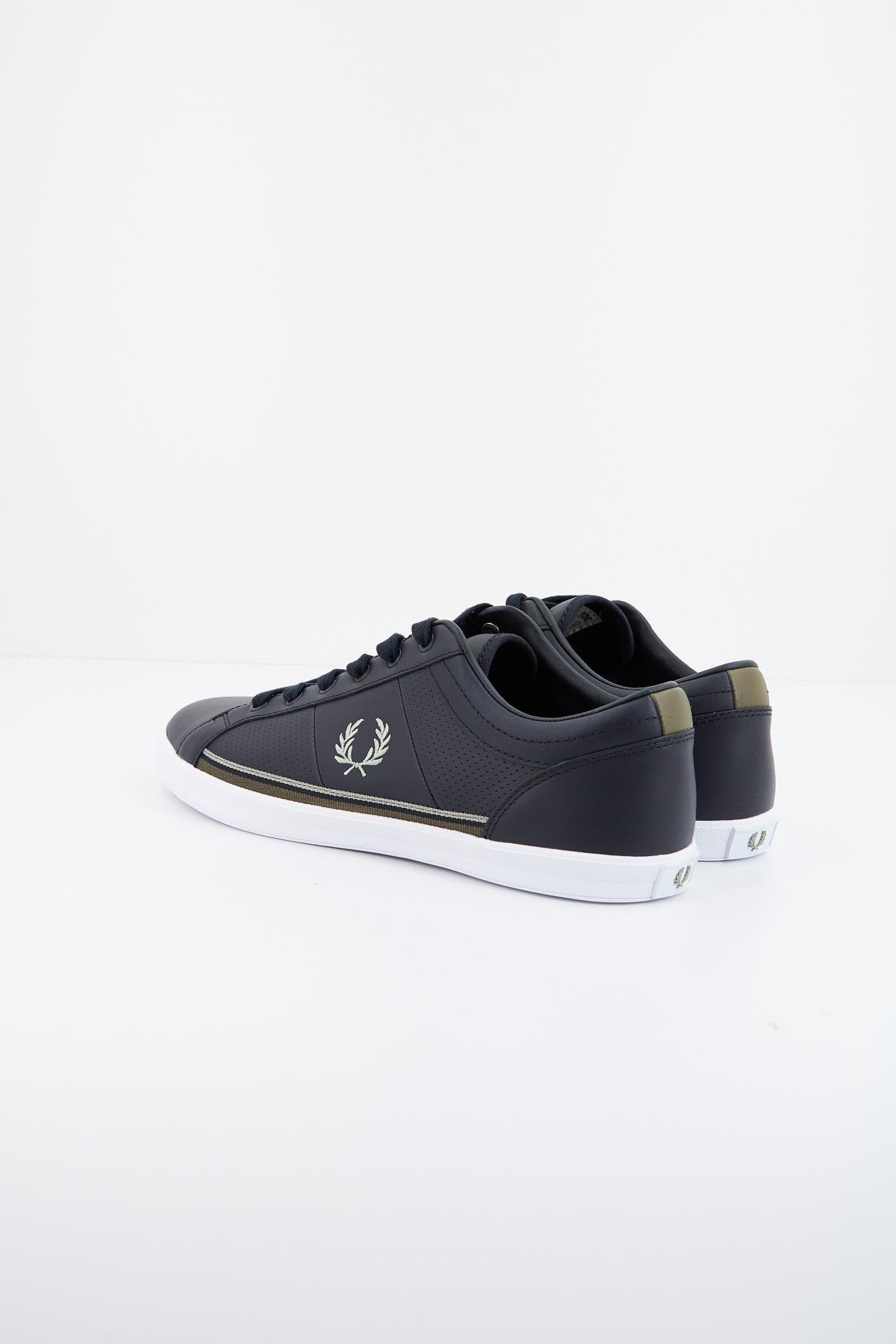 FRED PERRY BASELINE PERF LEATH en color AZUL (3)