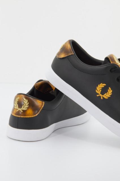 FRED PERRY LOTTIE LEATHER en color NEGRO (4)