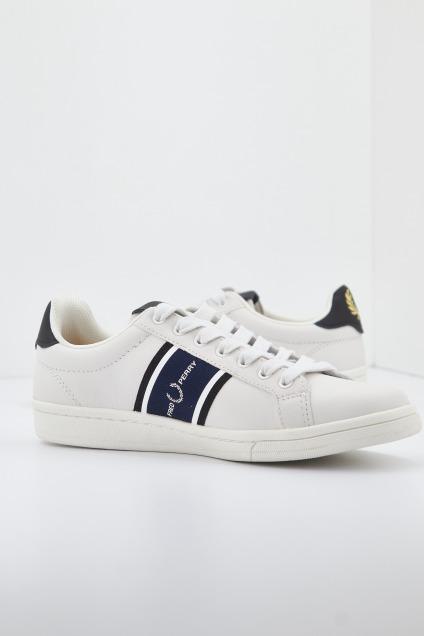 FRED PERRY B LEATHER en color BLANCO (1)