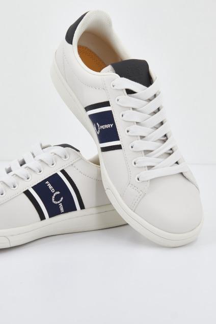 FRED PERRY B LEATHER en color BLANCO (4)