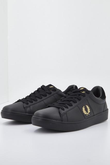 FRED PERRY SPENCER TUMBLED LTH en color NEGRO (1)
