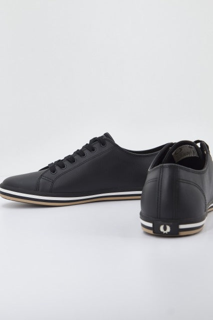 FRED PERRY KINGSTON LEATHER en color NEGRO (2)