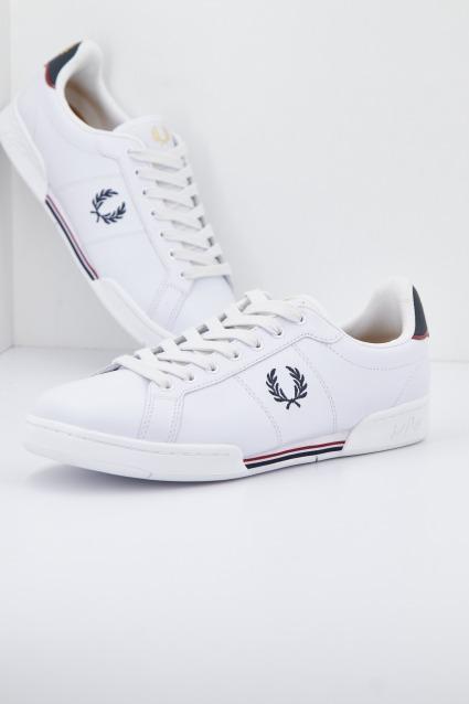 FRED PERRY B LEATHER en color BLANCO (2)
