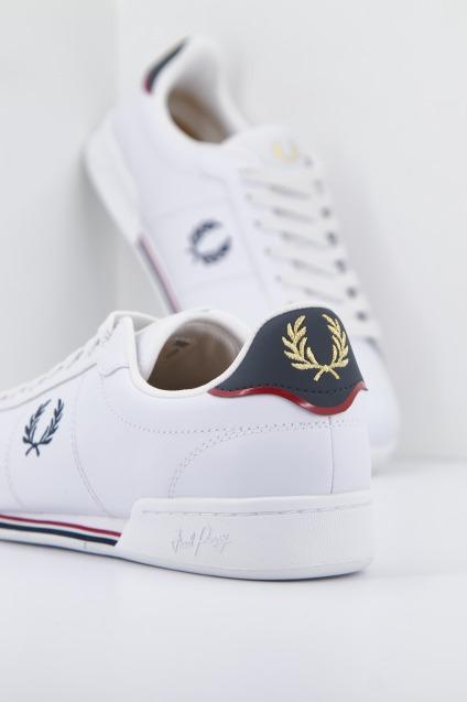 FRED PERRY B LEATHER en color BLANCO (4)