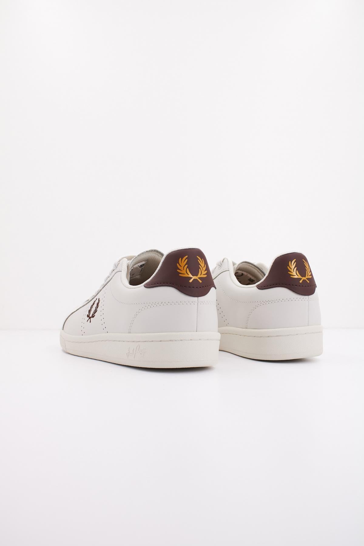 FRED PERRY B LEATHER en color BLANCO (3)