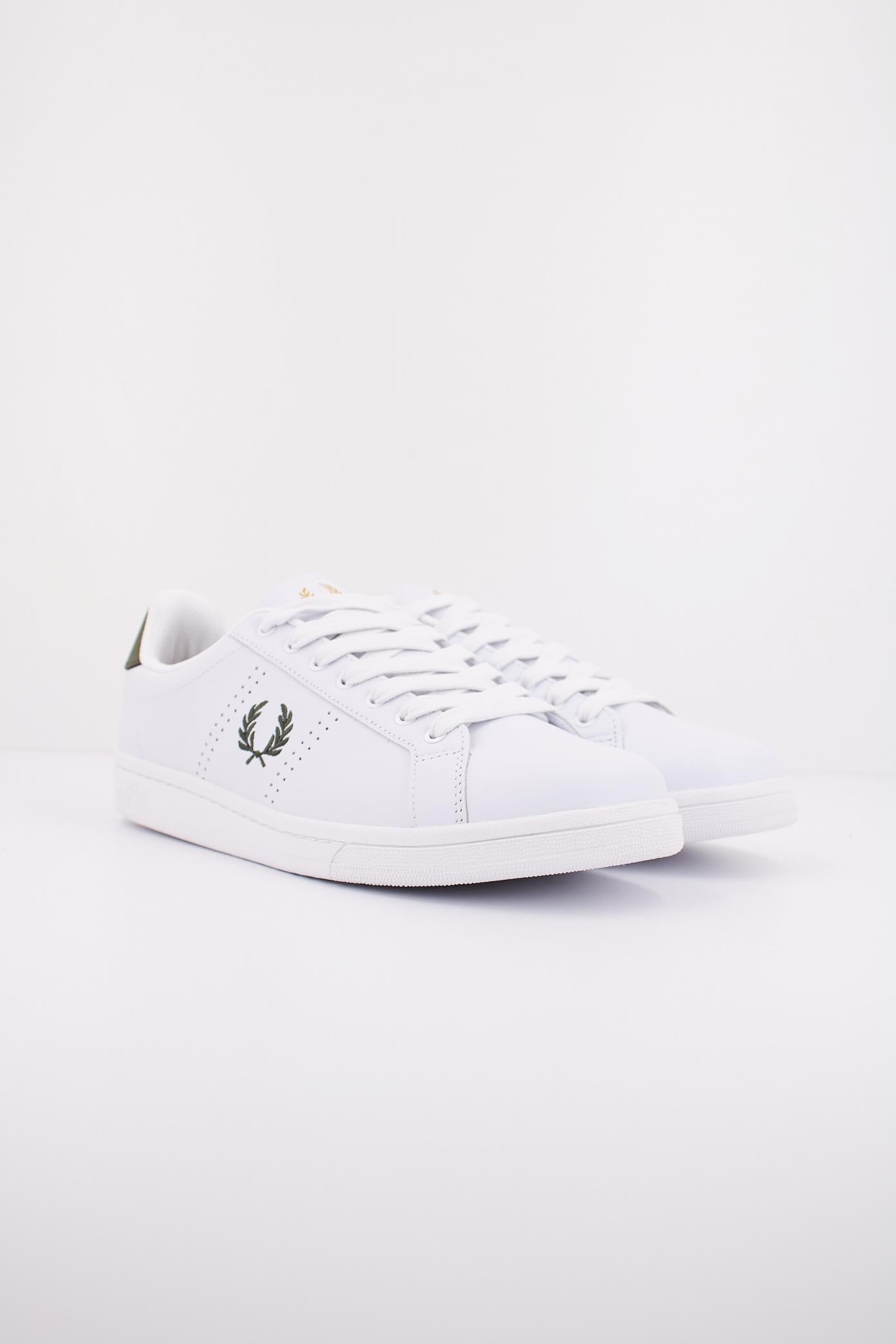 FRED PERRY B LEATHER en color BLANCO (2)