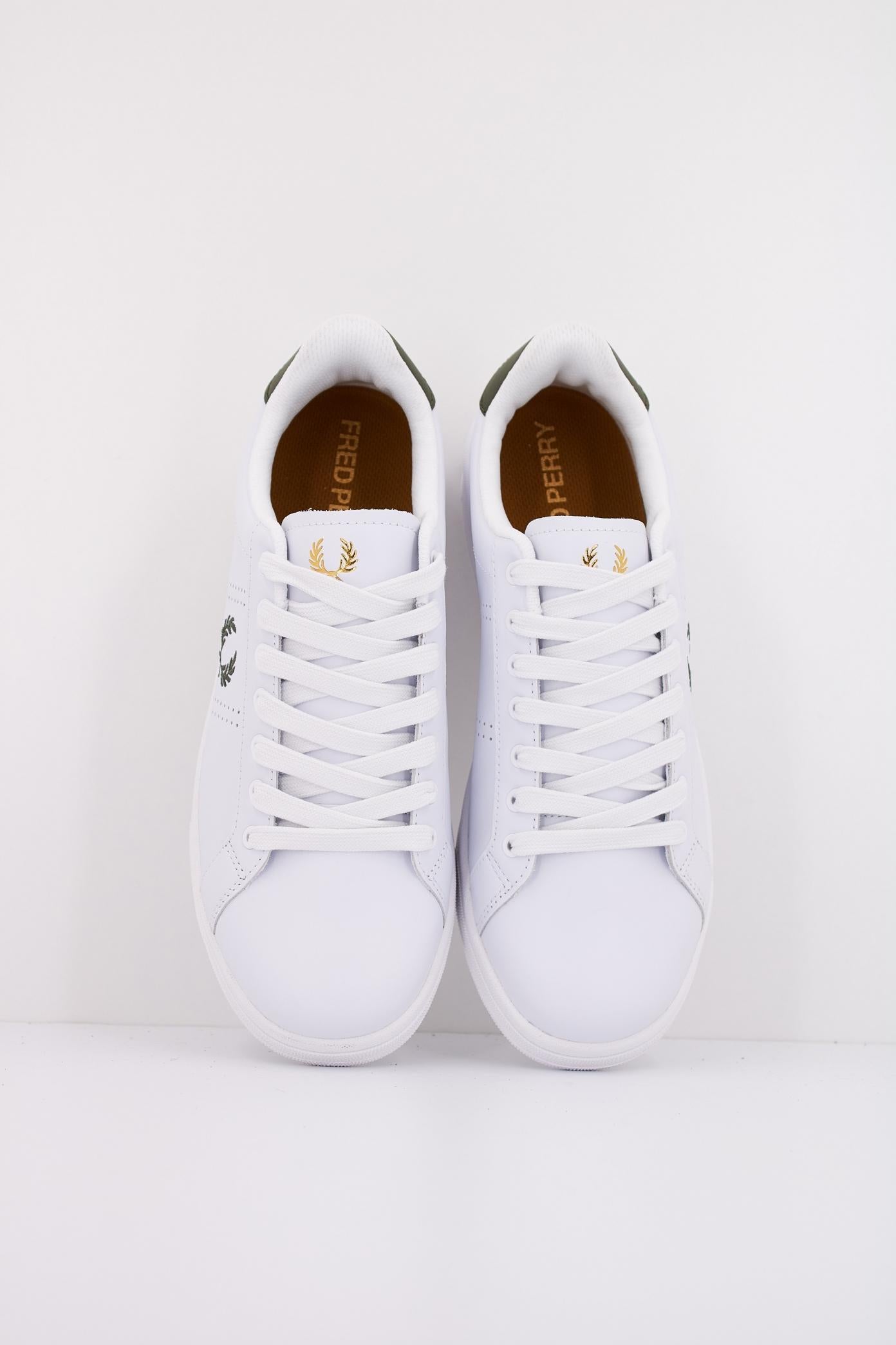 FRED PERRY B LEATHER en color BLANCO (3)