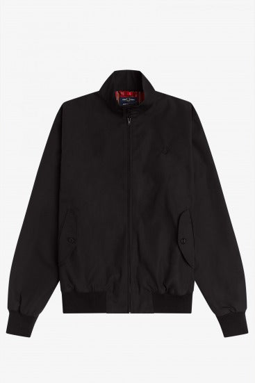 FRED PERRY HARRINGTON JACKET en color NEGRO (1)