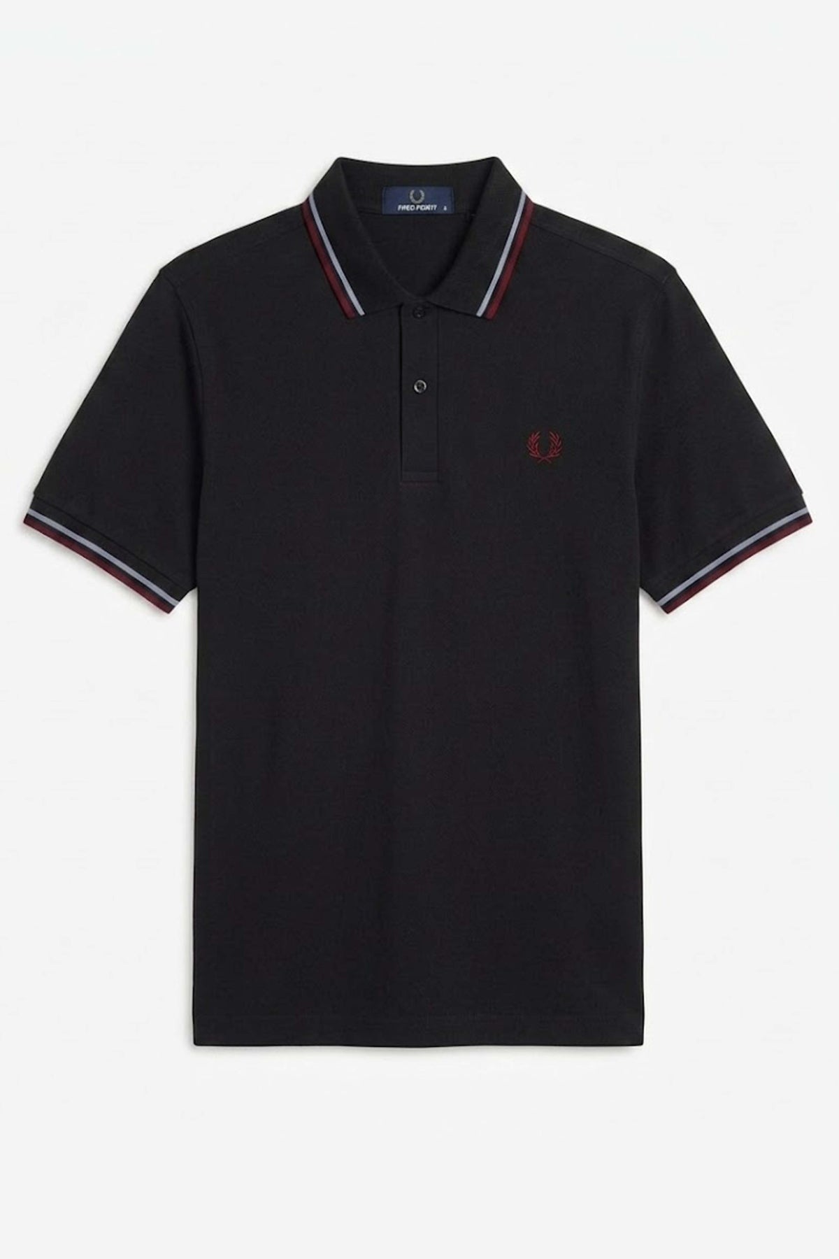 FRED PERRY TWIN TIPPED en color NEGRO (1)