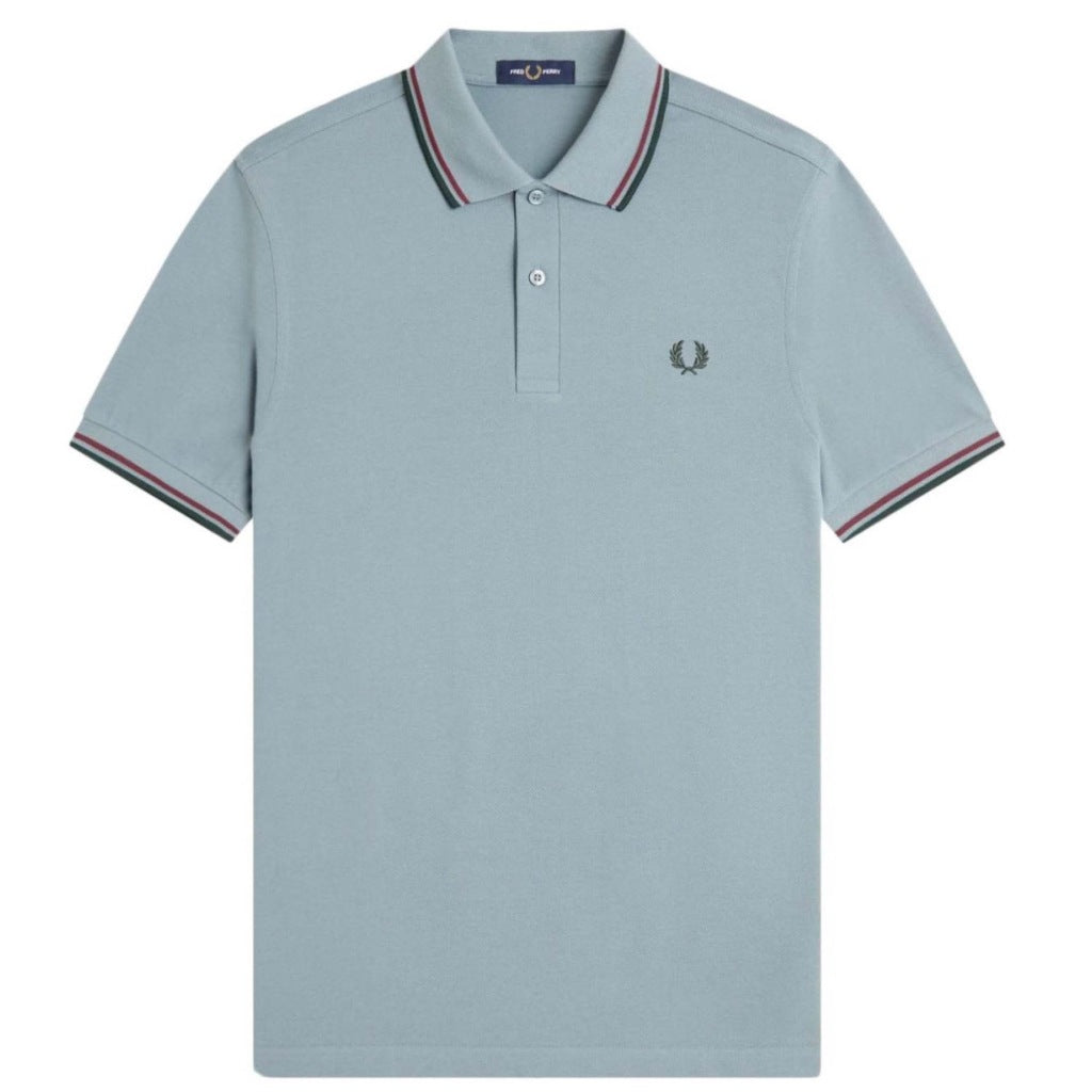 FRED PERRY TWIN TIPPED en color AZUL (4)