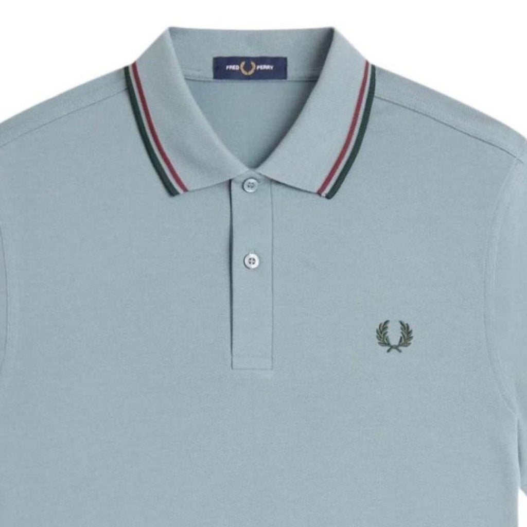 FRED PERRY TWIN TIPPED en color AZUL (6)