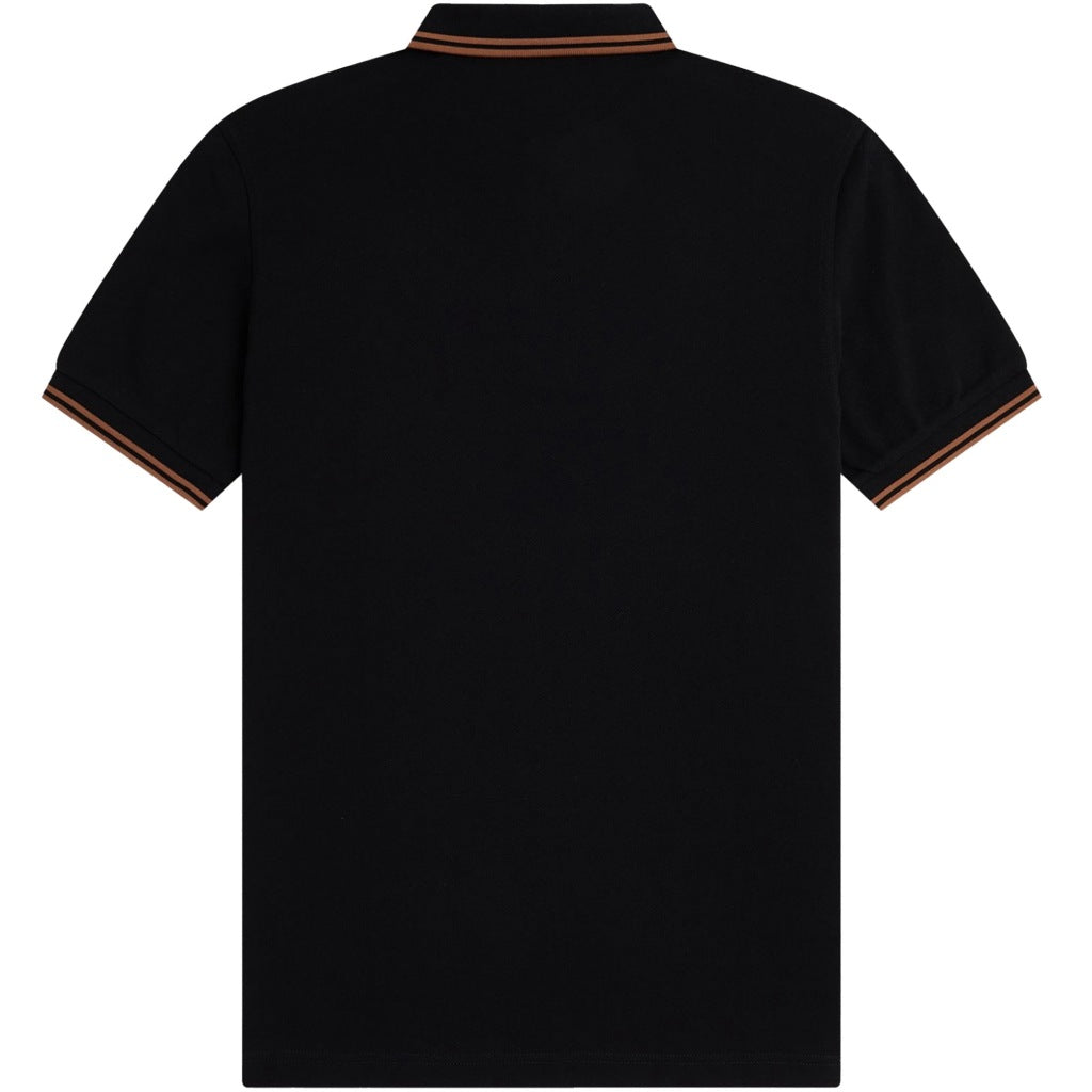 FRED PERRY TWIN TIPPED en color NEGRO (5)