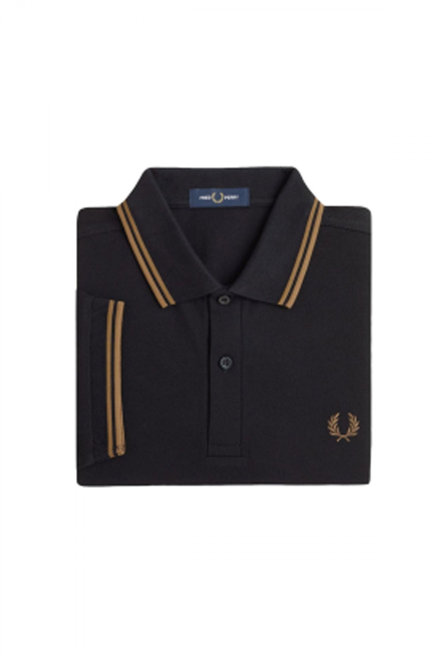FRED PERRY TWIN TIPPED en color NEGRO (3)