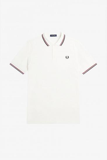 FRED PERRY TWIN TIPPED en color BLANCO (2)
