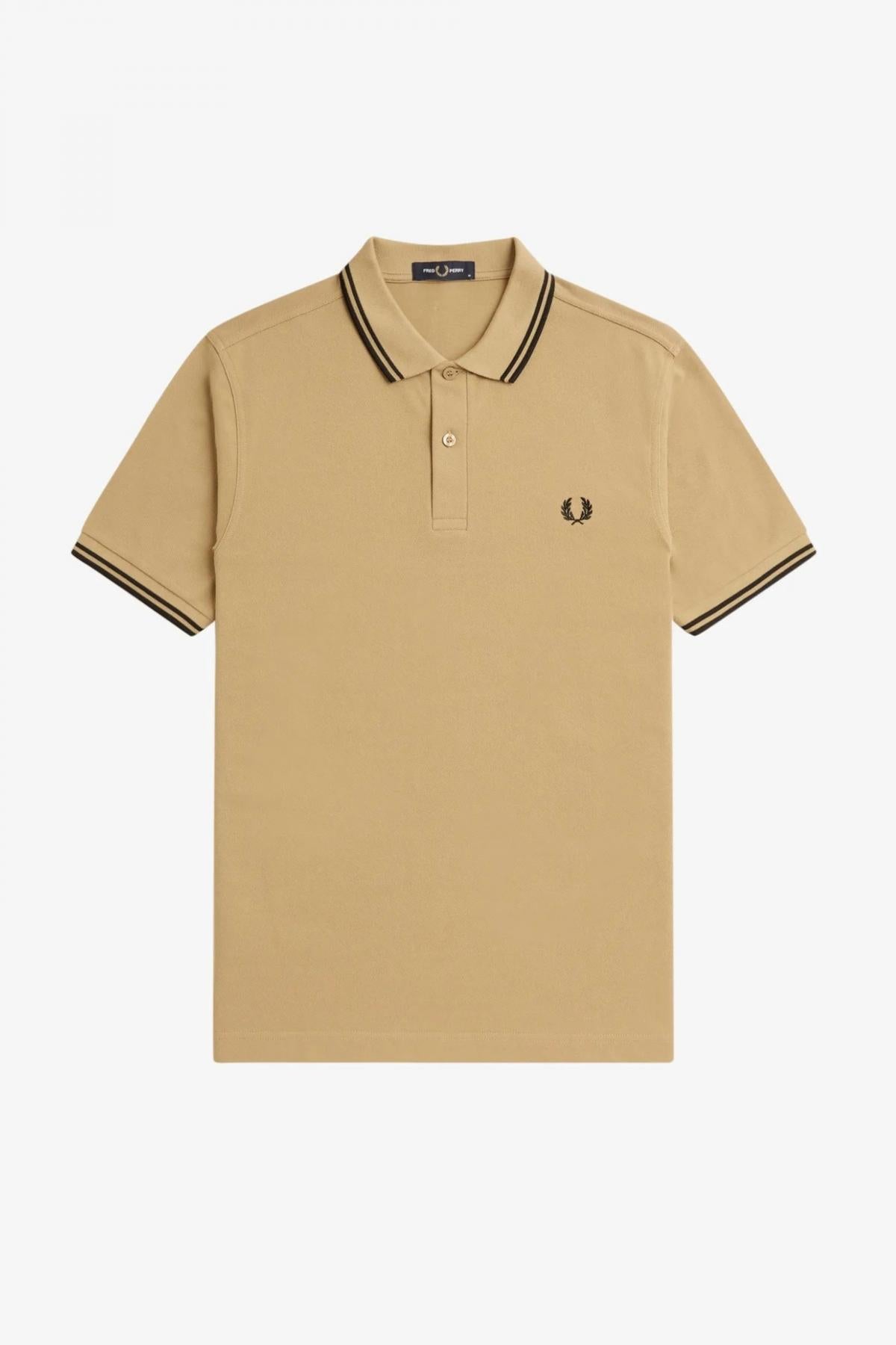 FRED PERRY TWIN TIPPED en color MARRON (2)
