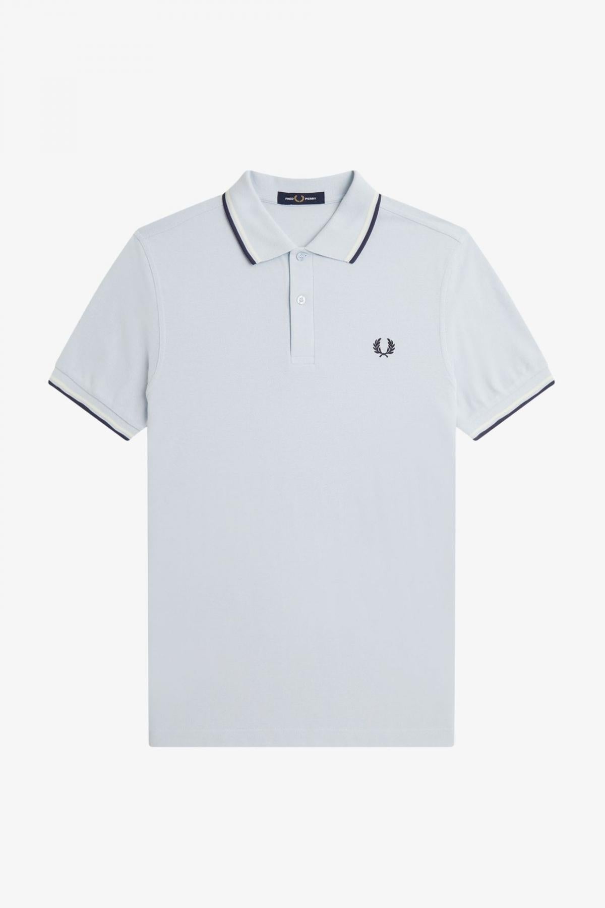 FRED PERRY TWIN TIPPED en color AZUL (2)
