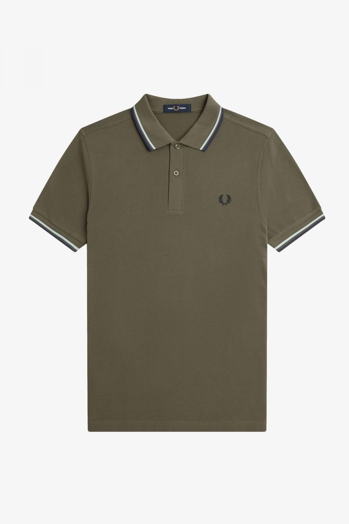 FRED PERRY TWIN TIPPED en color VERDE (2)