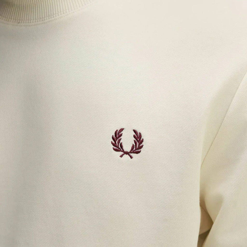 FRED PERRY NECK SWEATSHIRT en color BEIS (5)