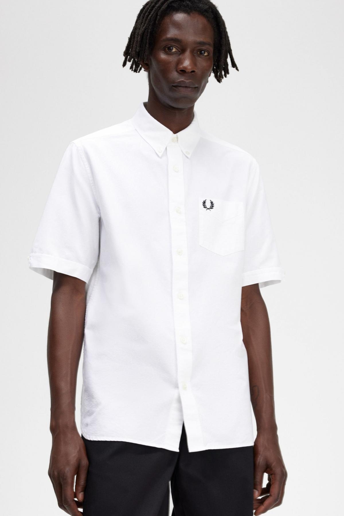 FRED PERRY OXFORD SHIRT en color BLANCO (5)