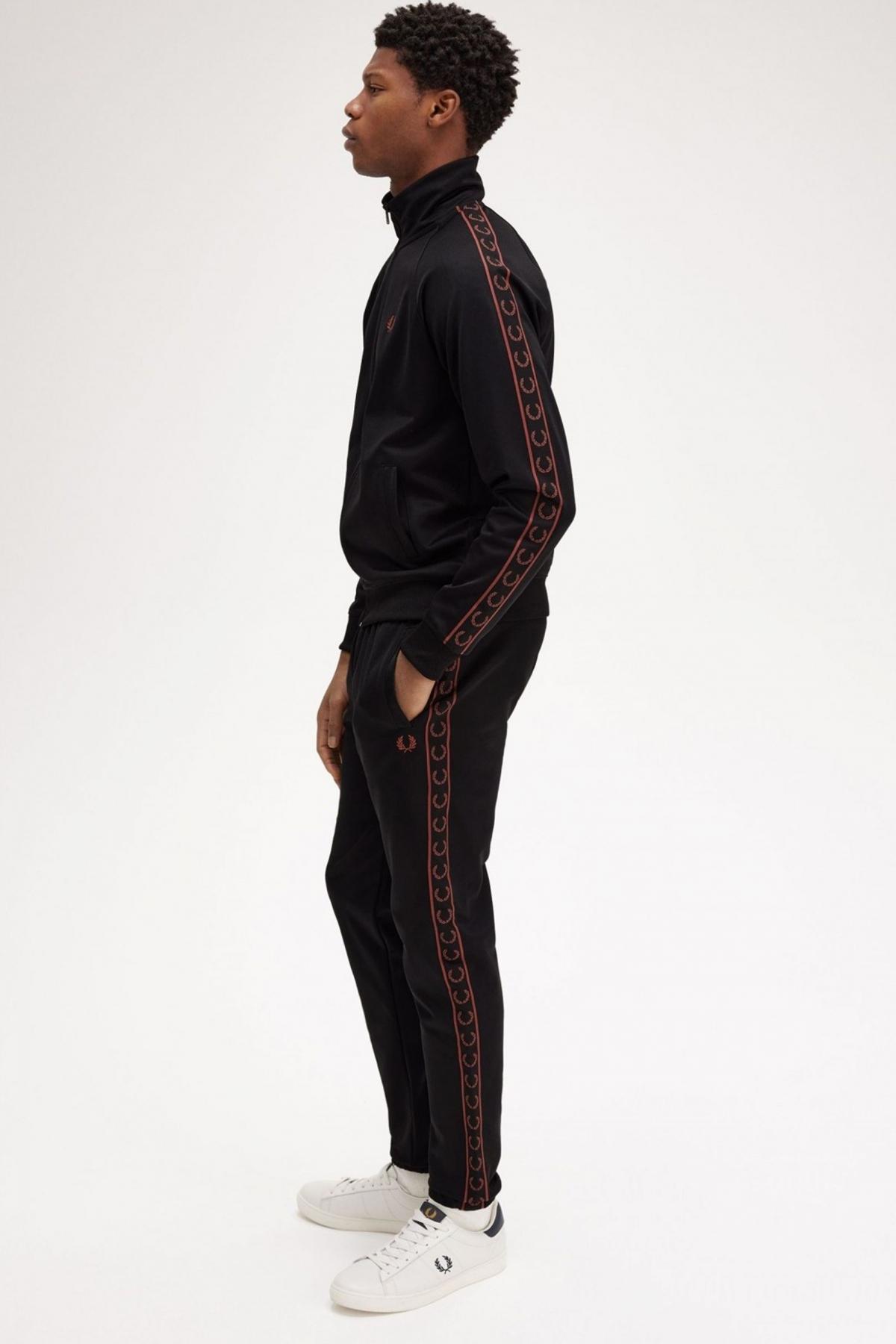 FRED PERRY JFP en color NEGRO (4)