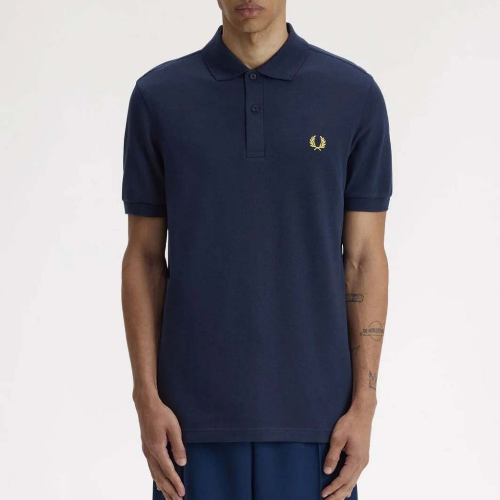 FRED PERRY PLAIN FRED PERRY SHIRT en color AZUL (6)