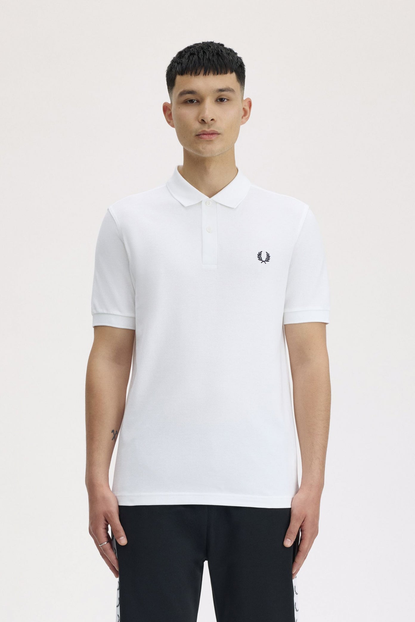 FRED PERRY PLAIN FRED PERRY SHIRT en color BLANCO (1)
