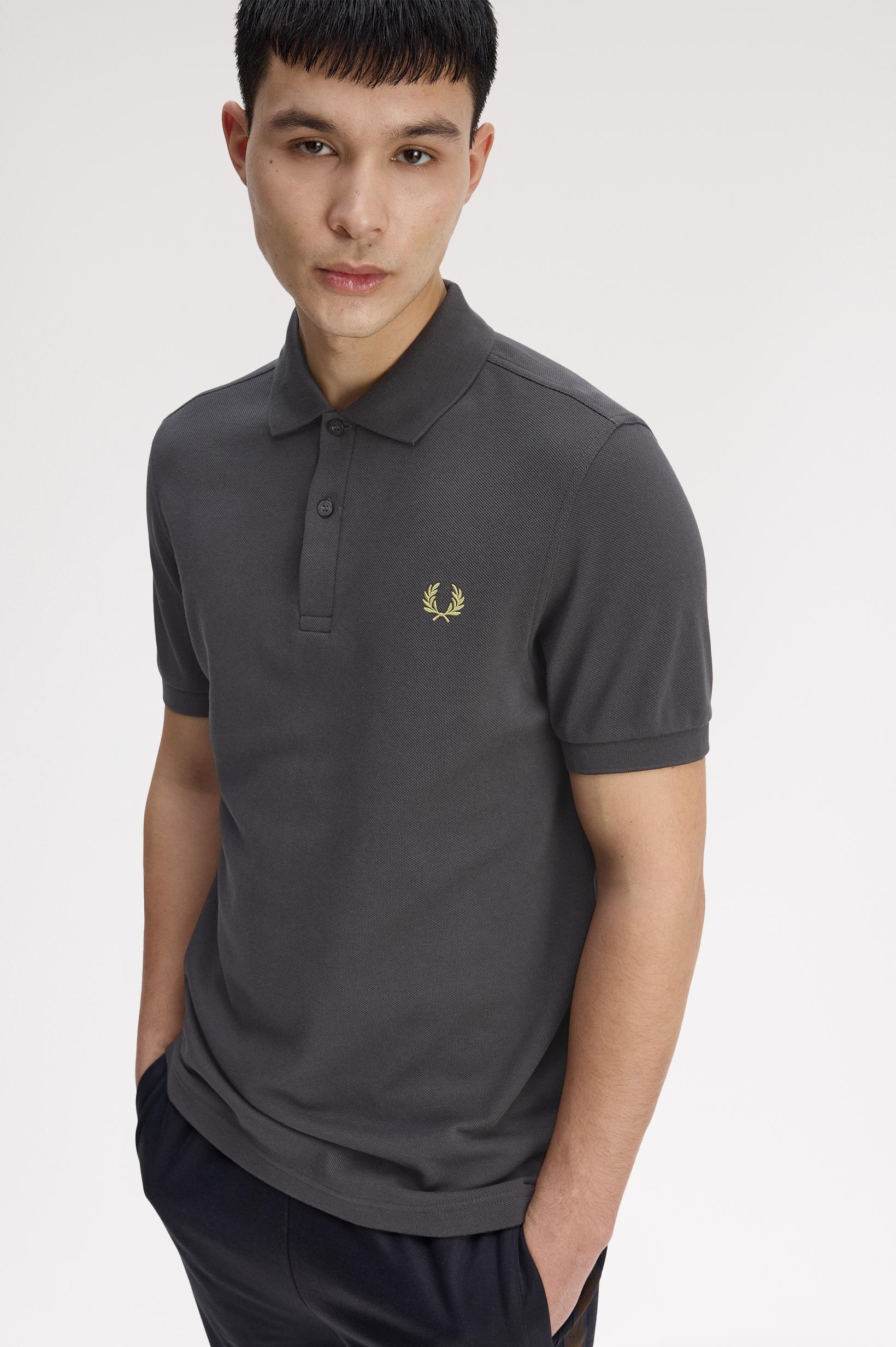 FRED PERRY PLAIN FRED PERRY SHIRT en color GRIS (3)