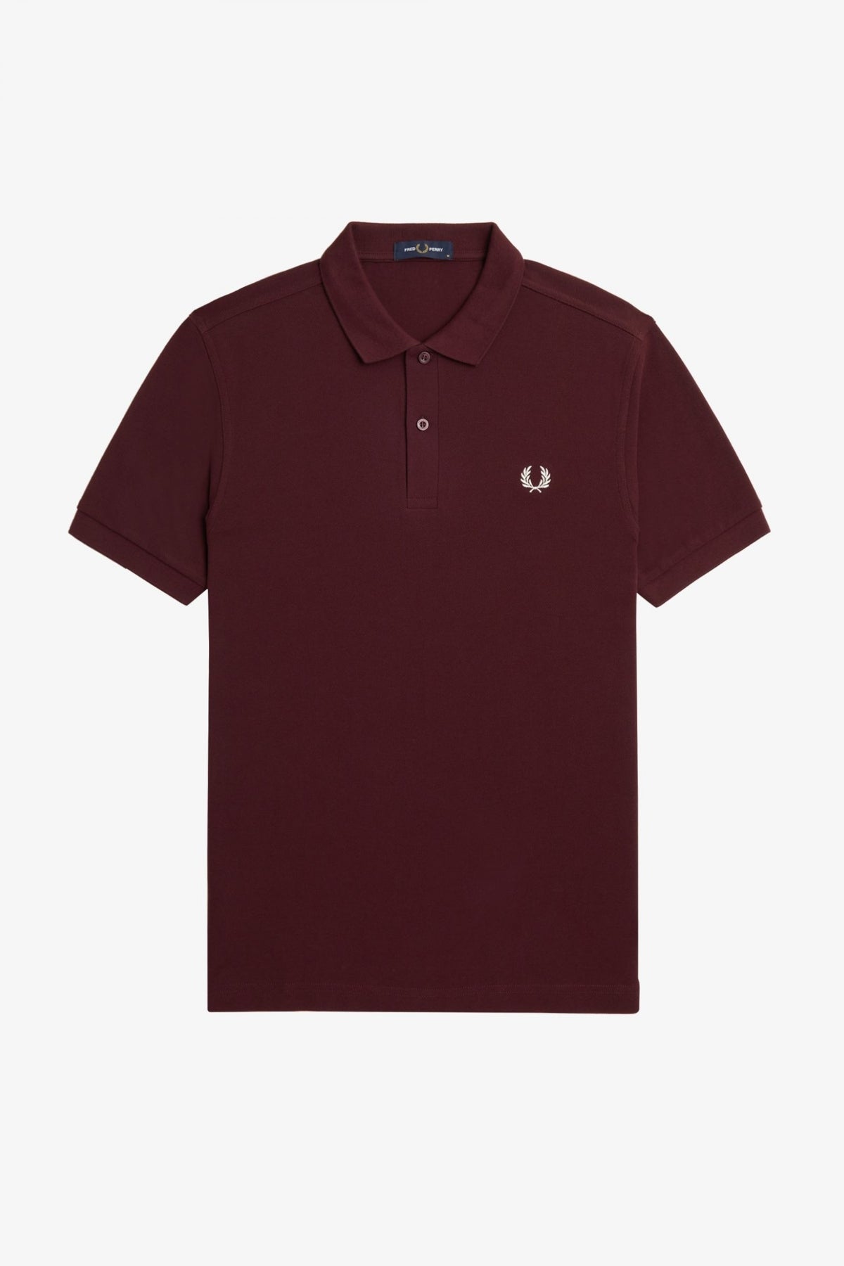 FRED PERRY PLAIN FRED PERRY SHIRT en color BURDEOS (2)