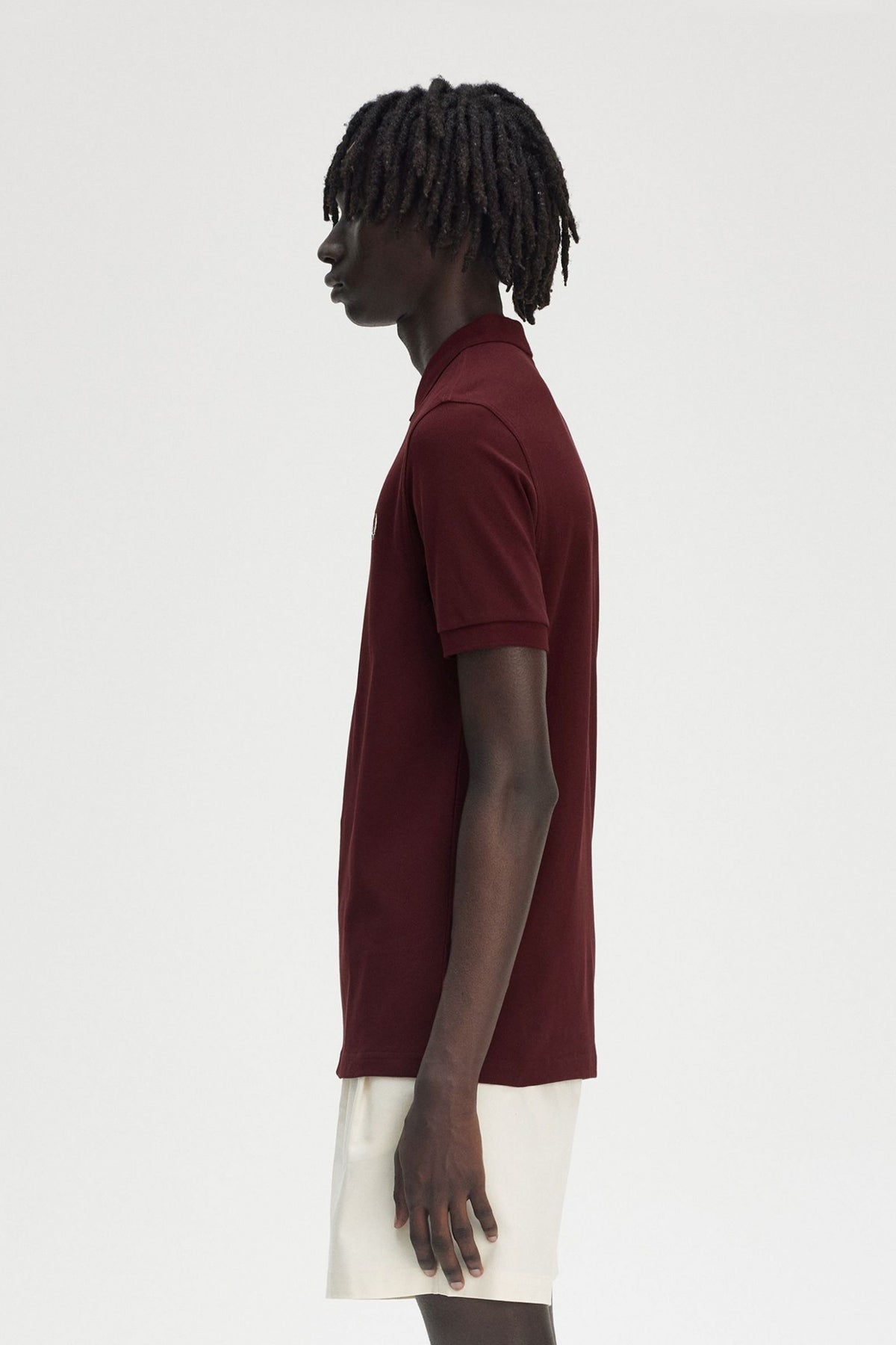 FRED PERRY PLAIN FRED PERRY SHIRT en color BURDEOS (3)
