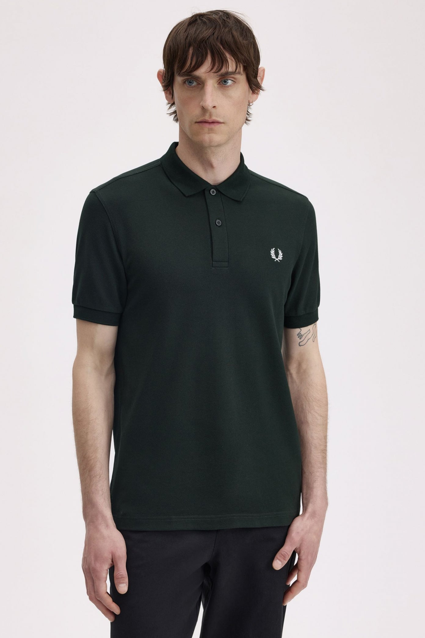 FRED PERRY PLAIN FRED PERRY SHIRT en color VERDE (4)