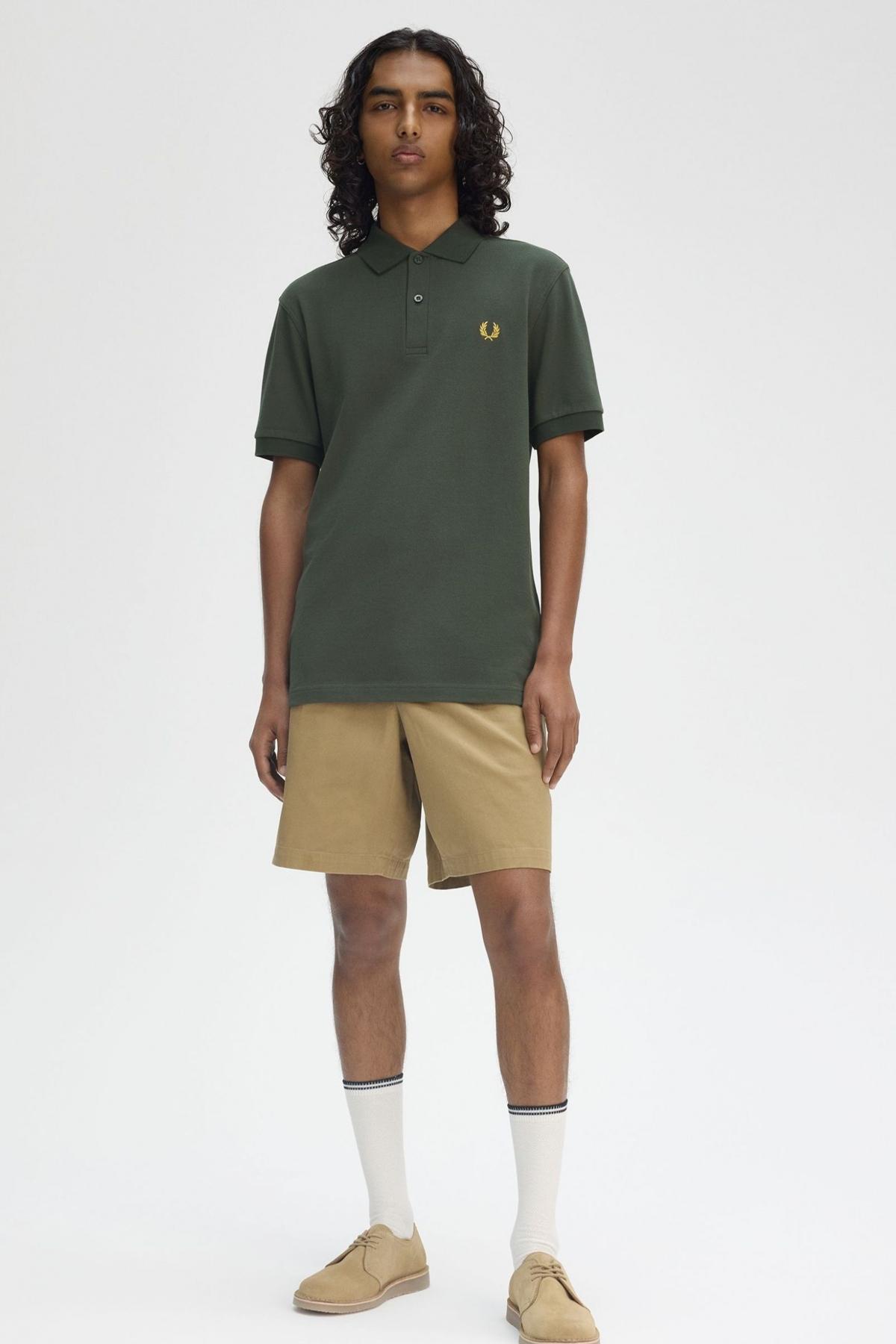 FRED PERRY PLAIN FRED PERRY SHIRT en color VERDE (4)
