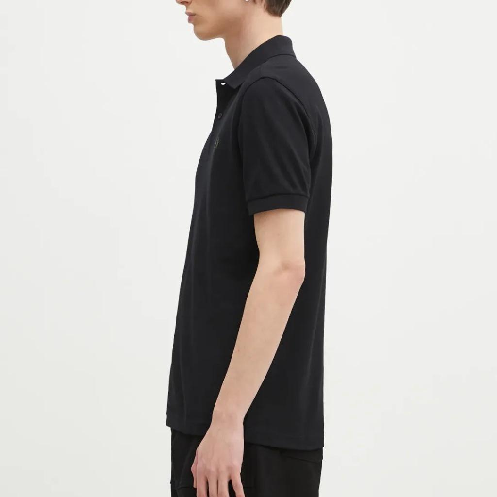 FRED PERRY PLAIN FRED PERRY SHIRT en color NEGRO (5)