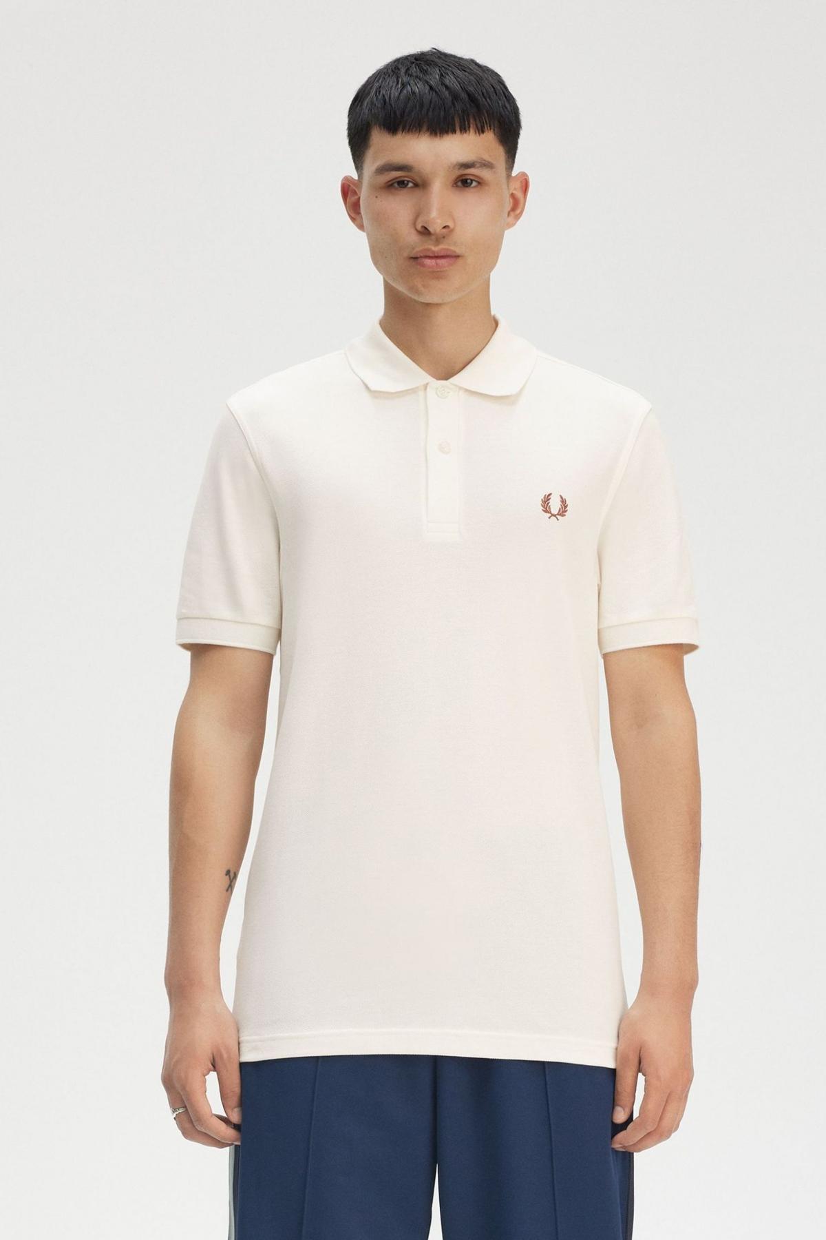 FRED PERRY PLAIN FRED PERRY SHIRT en color BLANCO (1)